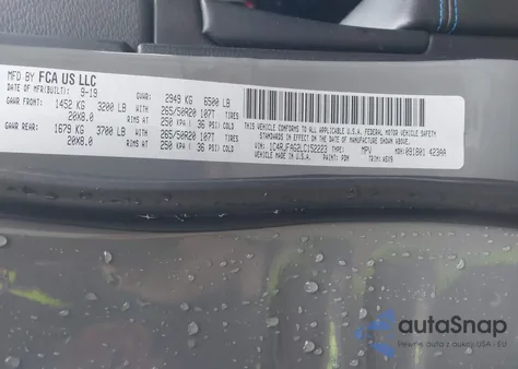 2020 Jeep Grand Cherokee Upland 4X4 из США, поврежденный, VIN 1C4RJFAG2LC152223